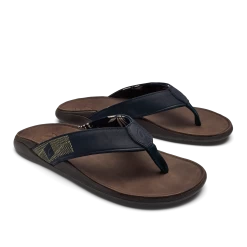 OluKai Tuahine - Trench Blue / Dark Wood -Trend Shoe Shop 10465 DE63 003 M Tuahine TrbDkw