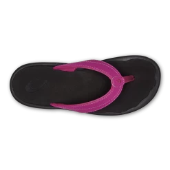 OluKai ‘Ohana - Orchid Flower / Black -Trend Shoe Shop 20110 7F40 004 W Ohana OrchidFlowerBlk