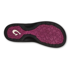 OluKai ‘Ohana - Orchid Flower / Black -Trend Shoe Shop 20110 7F40 005 W Ohana OrchidFlowerBlk