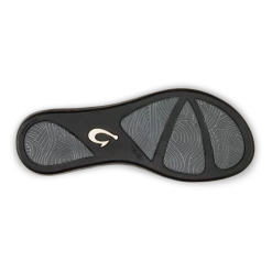 OluKai Ho‘ōpio Leather - Silver / Charcoal -Trend Shoe Shop 20290 2K26 005 W HoopioLeather SlvChr