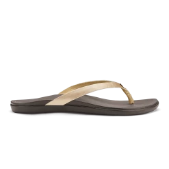 OluKai Ho‘ōpio Leather - Bubbly / Dark Java