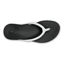 OluKai Ho‘ōpio - White / Onyx -Trend Shoe Shop 20294 4ROX 004 W Ho opio WhtOnx