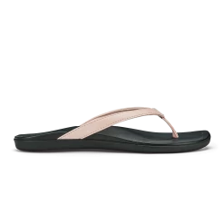 OluKai Ho‘ōpio - Petal Pink Metallic / Black