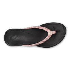 OluKai Ho‘ōpio - Pink Clay / Stripe -Trend Shoe Shop 20294 QYZP 004 W Hoopio PinkClayStripe